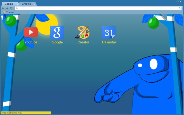 blue man  from Chrome web store to be run with OffiDocs Chromium online