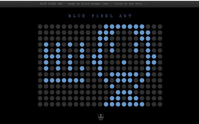 Blue Pixel Art  from Chrome web store to be run with OffiDocs Chromium online