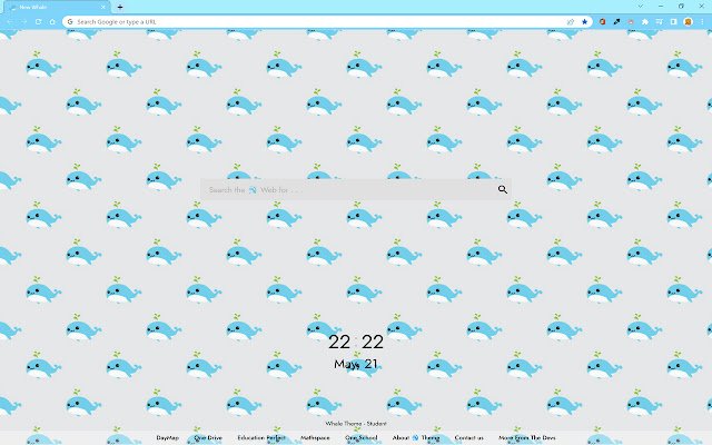 Blue Whale Theme  from Chrome web store to be run with OffiDocs Chromium online