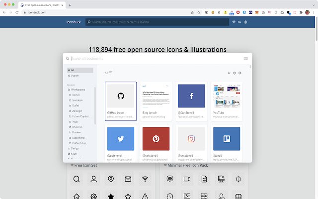 Bookee Instant Bookmark Manager aus dem Chrome-Webshop zur Ausführung mit OffiDocs Chromium online