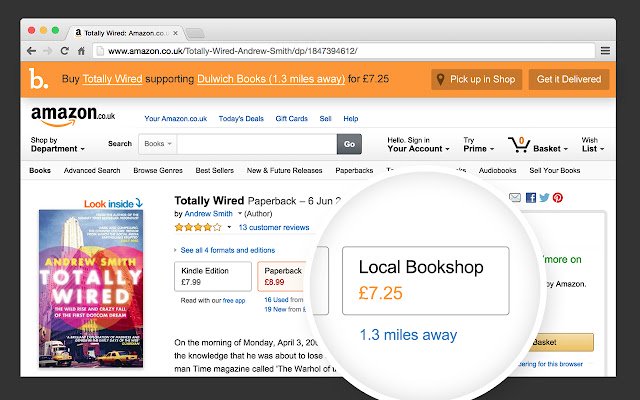 Bookindy – Browse Amazon, buy independent  from Chrome web store to be run with OffiDocs Chromium online