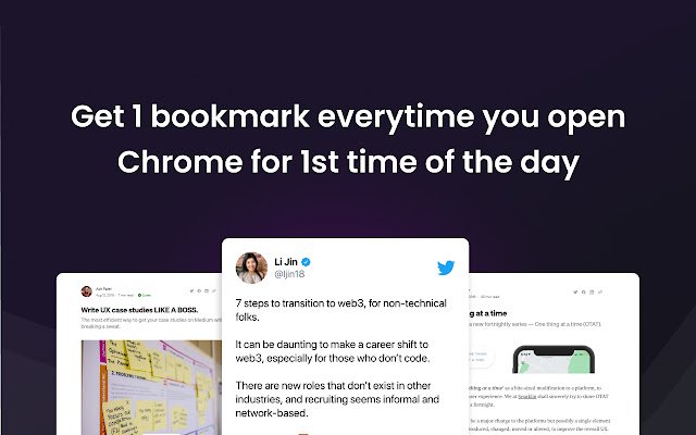 Bookmarkoftheday از فروشگاه وب Chrome برای اجرا با OffiDocs Chromium به صورت آنلاین