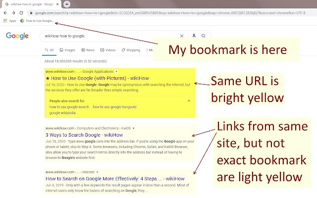 Bookmarks in Google  from Chrome web store to be run with OffiDocs Chromium online