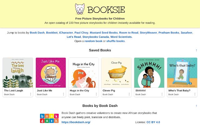 Booksie  from Chrome web store to be run with OffiDocs Chromium online