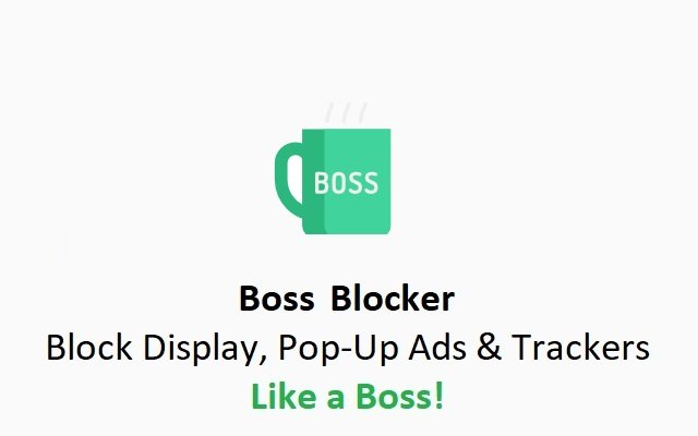 Boss Blocker Blokkeer advertenties Trackers uit de Chrome-webwinkel die met OffiDocs Chromium online kunnen worden uitgevoerd