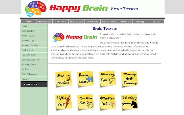 Brain Teasers  from Chrome web store to be run with OffiDocs Chromium online