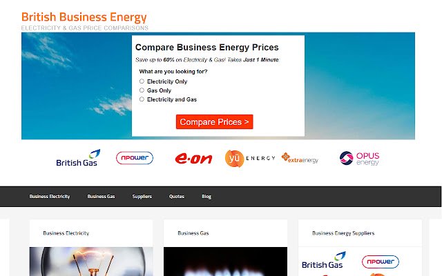 Chrome ウェブストアの British Business Energy が OffiDocs Chromium オンラインで稼働