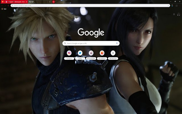 Brother and Sister Final Fantasy VII Remake 7  from Chrome web store to be run with OffiDocs Chromium online