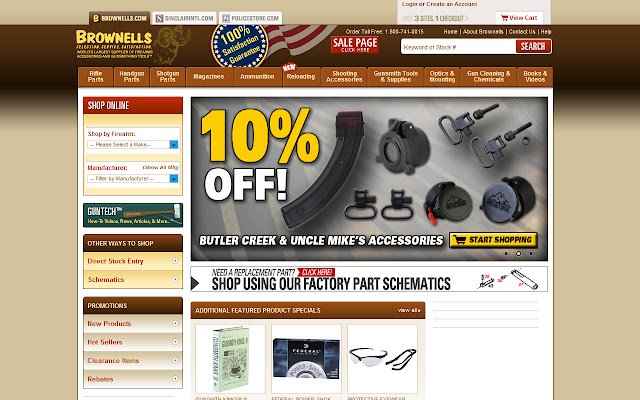 Brownells  from Chrome web store to be run with OffiDocs Chromium online