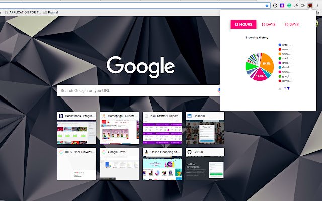 BrowserAnalytics  from Chrome web store to be run with OffiDocs Chromium online