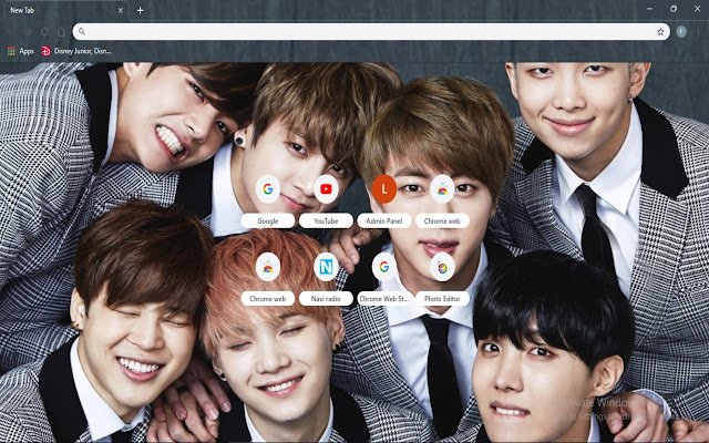 BTS Bangtan Boys Theme  from Chrome web store to be run with OffiDocs Chromium online