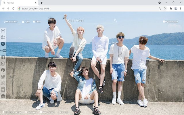 BTS Kpop Wallpaper uit de Chrome-webwinkel voor gebruik met OffiDocs Chromium online