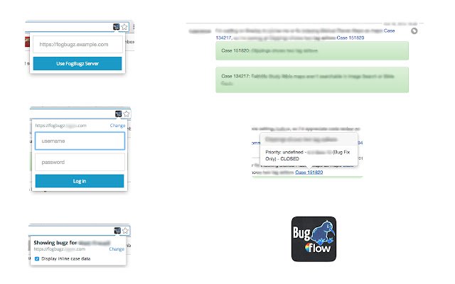 bugflow  from Chrome web store to be run with OffiDocs Chromium online