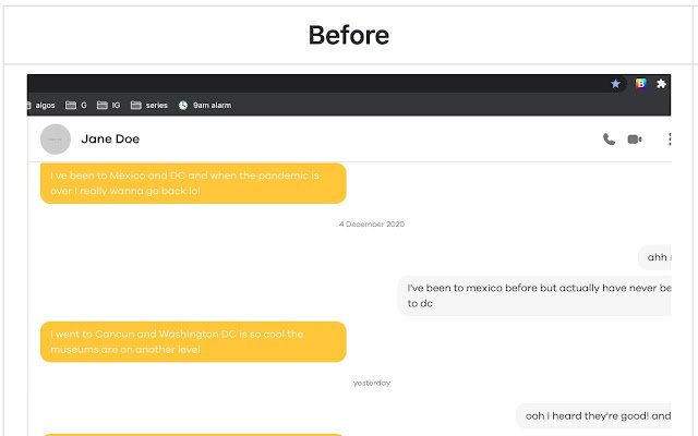 Bumble Color Change  from Chrome web store to be run with OffiDocs Chromium online