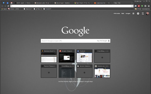 BunsenLabs Blue Dark Theme  from Chrome web store to be run with OffiDocs Chromium online