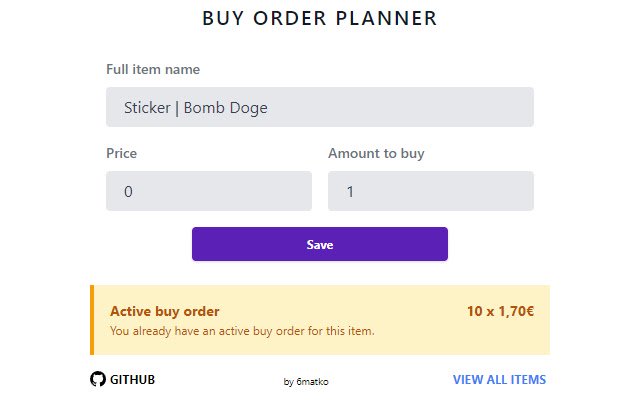 Buy Order Planner  from Chrome web store to be run with OffiDocs Chromium online