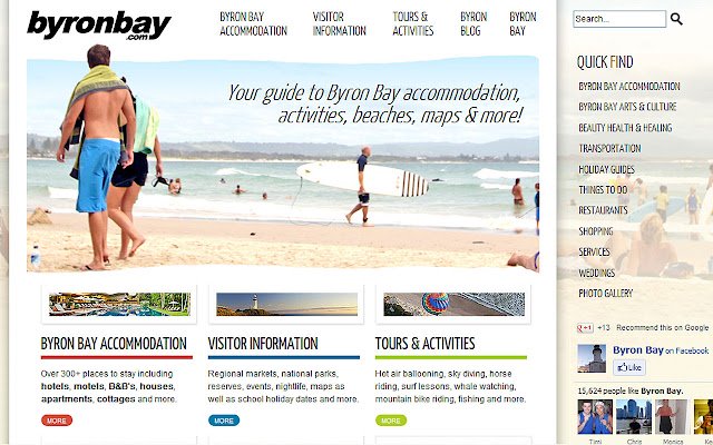 Byron Bay  from Chrome web store to be run with OffiDocs Chromium online