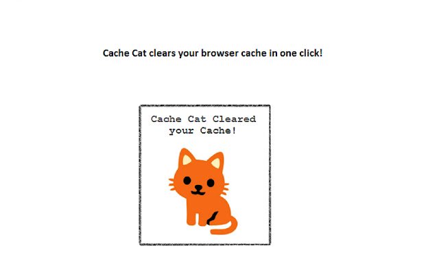 Cache Cat  from Chrome web store to be run with OffiDocs Chromium online