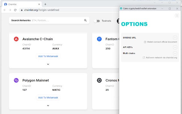 Cairo  from Chrome web store to be run with OffiDocs Chromium online