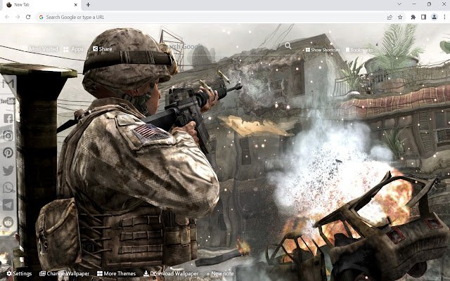 Call of Duty Wallpaper de la tienda web de Chrome se ejecutará con OffiDocs Chromium en línea