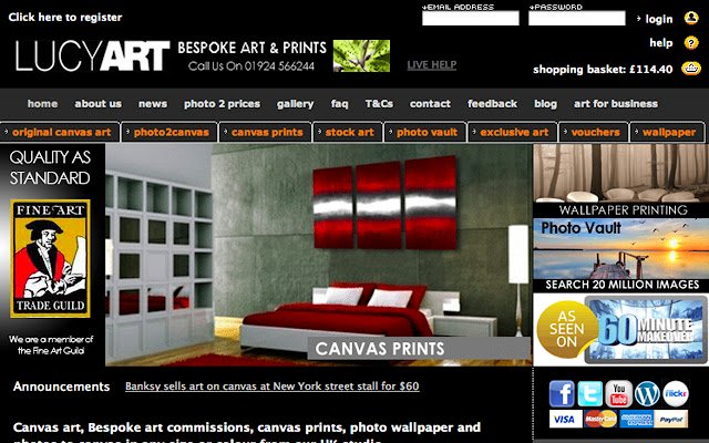 Canvas art, prints by Lucyart  from Chrome web store to be run with OffiDocs Chromium online