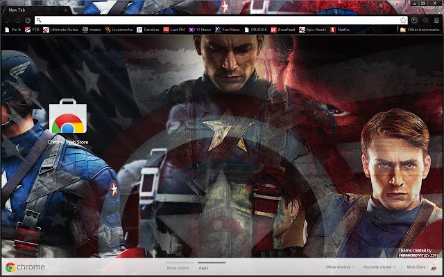 Captain America  from Chrome web store to be run with OffiDocs Chromium online