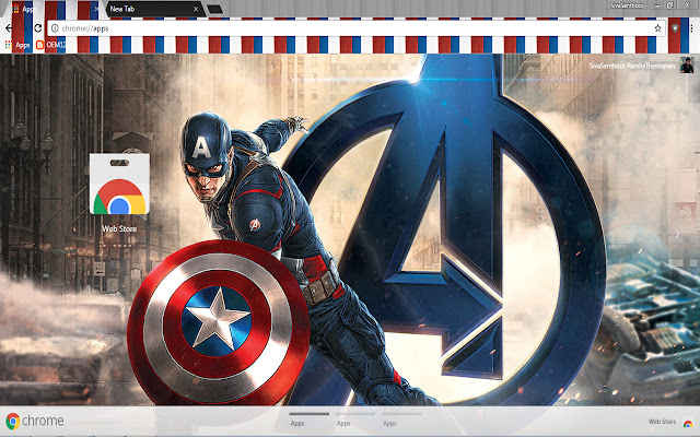 Captain America in Combat ze sklepu internetowego Chrome można uruchamiać w trybie online OffiDocs Chromium