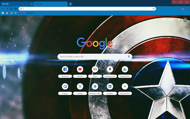 CaptainAmericaShieldTheme din magazinul web Chrome va fi rulat cu OffiDocs Chromium online