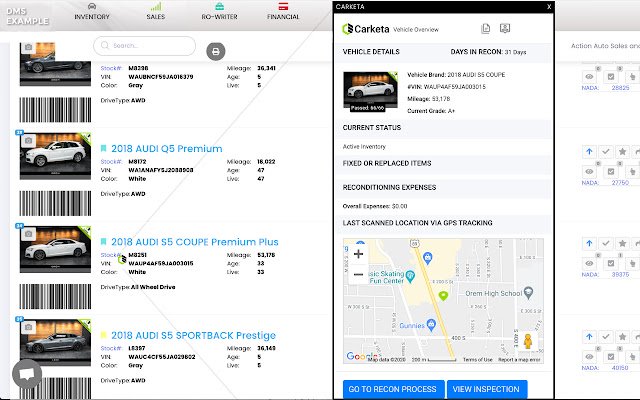 Carketa Vehicle Information  from Chrome web store to be run with OffiDocs Chromium online