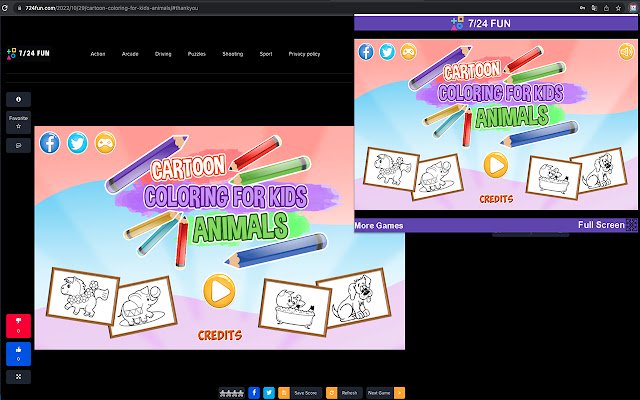 Cartoon Coloring for Kids Coloring Book  from Chrome web store to be run with OffiDocs Chromium online