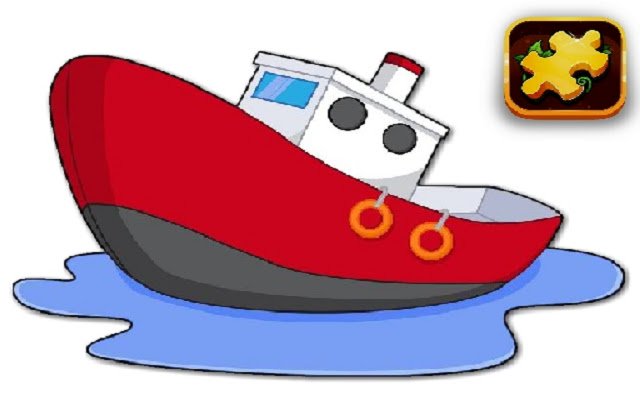 Cartoon Ship Puzzle  from Chrome web store to be run with OffiDocs Chromium online