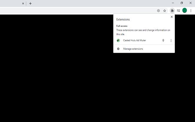 Casted Hulu Ad Muter  from Chrome web store to be run with OffiDocs Chromium online