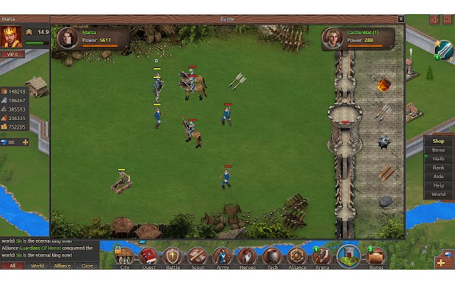 Castles and Kingdoms: War Fire  from Chrome web store to be run with OffiDocs Chromium online