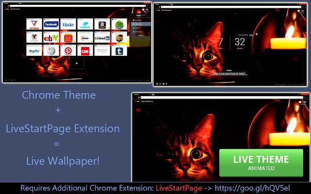 Cat and Candle [LSP]  from Chrome web store to be run with OffiDocs Chromium online