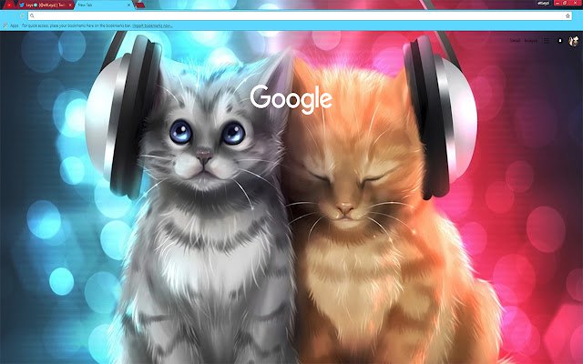 Cats in headphones | Cats listening to music  from Chrome web store to be run with OffiDocs Chromium online