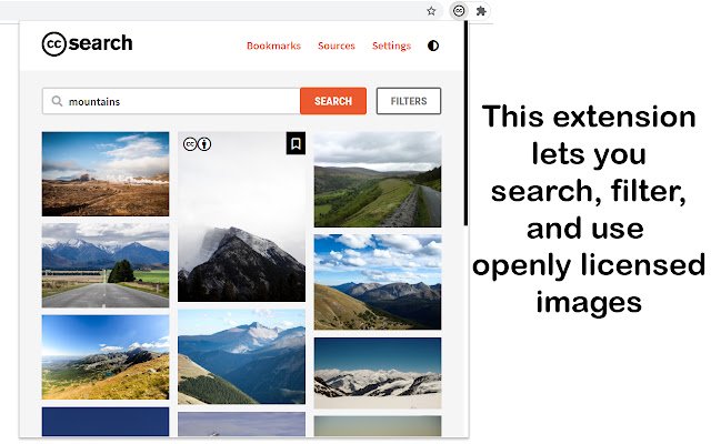 سيتم تشغيل CC Search من متجر Chrome الإلكتروني مع OffiDocs Chromium عبر الإنترنت