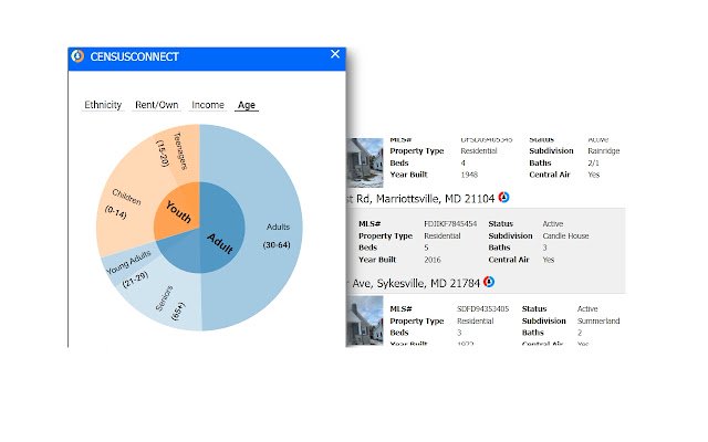 CensusConnect  from Chrome web store to be run with OffiDocs Chromium online