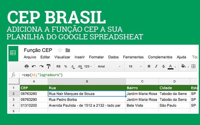 CEP BRASIL  from Chrome web store to be run with OffiDocs Chromium online