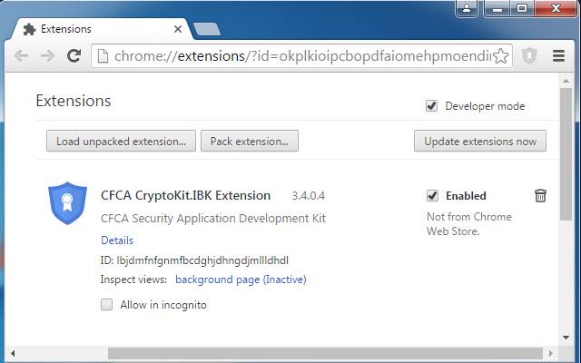 CFCA CryptoKit.IBK Extension  from Chrome web store to be run with OffiDocs Chromium online