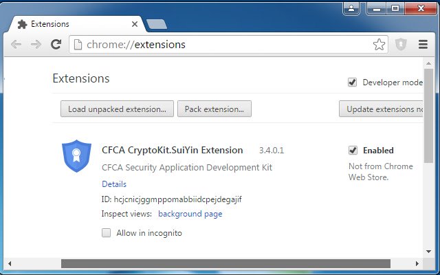 CFCA CryptoKit.SuiYin Extension  from Chrome web store to be run with OffiDocs Chromium online