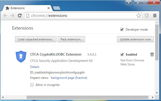 CFCA CryptoKit.UOBC Extension  from Chrome web store to be run with OffiDocs Chromium online