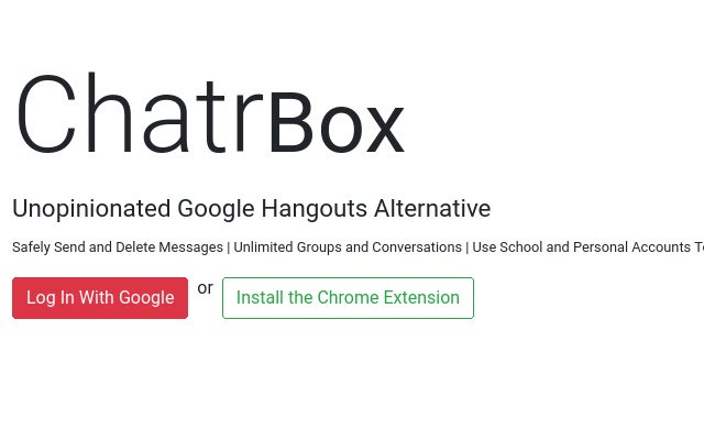 ChatrBox Button  from Chrome web store to be run with OffiDocs Chromium online