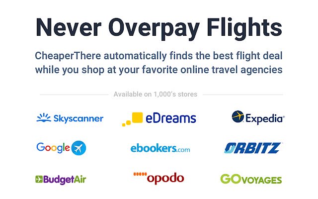 CheaperThere | Cheap Flight  Hotel Deals  from Chrome web store to be run with OffiDocs Chromium online