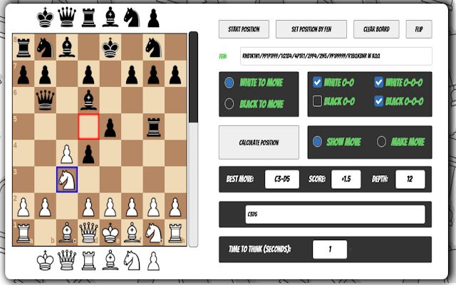 Chess Cheat  from Chrome web store to be run with OffiDocs Chromium online