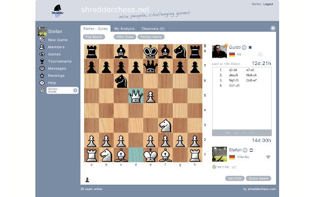 Chrome web mağazasından Shredderchess.net'teki Satranç Çevrimiçi, OffiDocs Chromium çevrimiçi ile çalıştırılacak