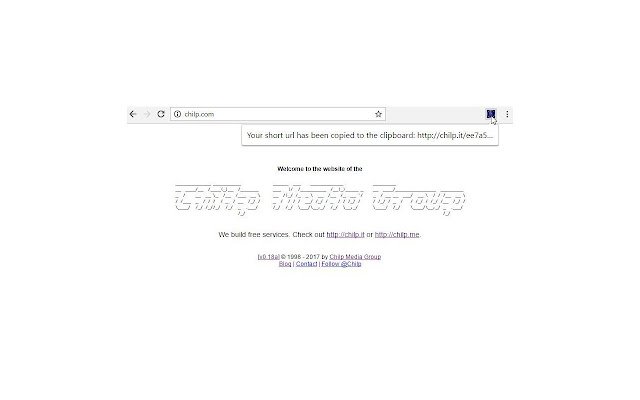 Chilp.it URL Shortener  from Chrome web store to be run with OffiDocs Chromium online