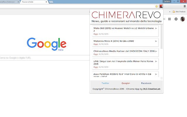 ক্রোম ওয়েব স্টোর থেকে ChimeraRevo এক্সটেনশন OffiDocs Chromium অনলাইনে চালানো হবে