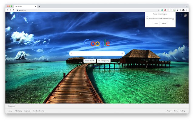 ChromeBackground از فروشگاه وب Chrome برای اجرای آنلاین با OffiDocs Chromium