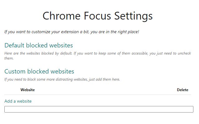 Chrome Focus  from Chrome web store to be run with OffiDocs Chromium online