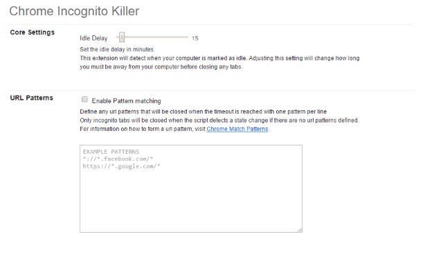 Chrome ウェブストアの Chrome Incognito Killer が OffiDocs Chromium オンラインで実行可能に